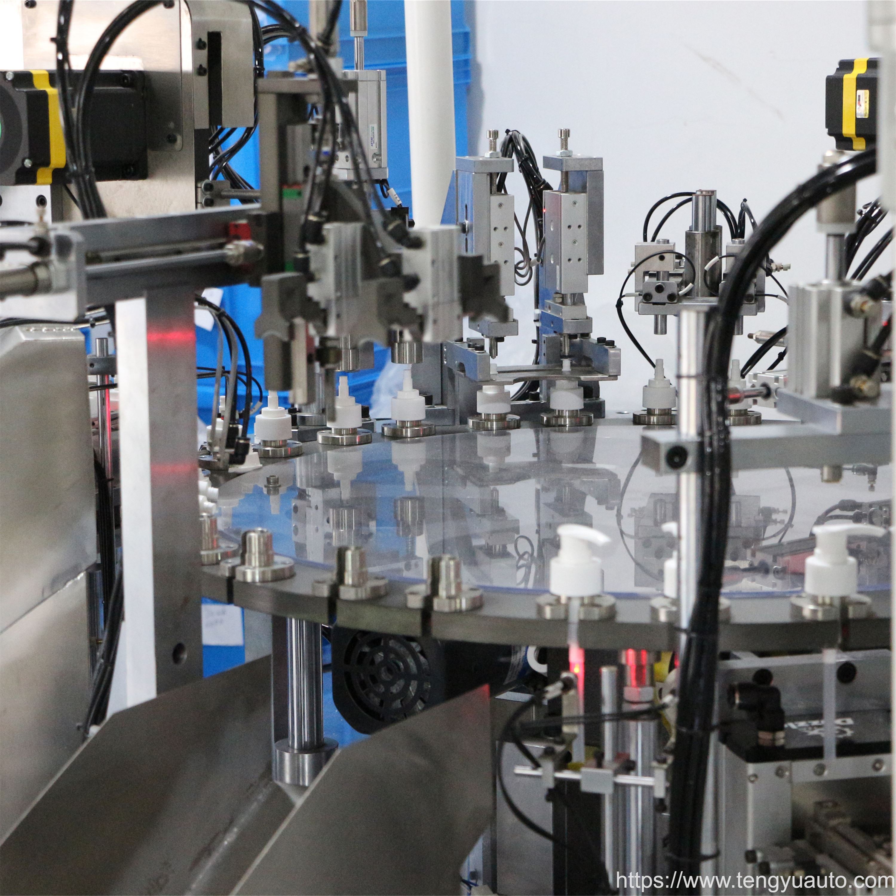 lock up lotion pump automation assembly machines